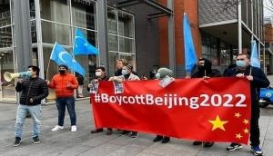 Uyghur groups stage protest in Belgium against China's human rights violations, calls to boycott Beijing Olympics