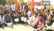 ABVP members hold protests in Jaipur over REET paper leak