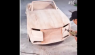 Father makes 'Wooden Rolls Royce' for son; video will make you say WOW!
