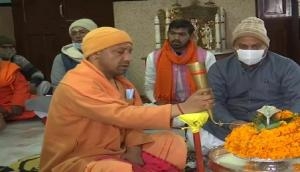 UP polls 2022: Yogi Adityanath offers prayers at Gorakhnath temple ahead of filing nomination today in Gorakhpur