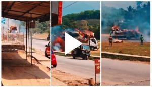 Man drives truck to safety; video will remind you of filmy incident