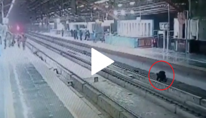 Man slips, falls down on Metro track; scary video goes viral