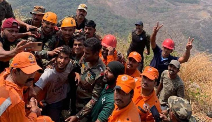Kerala trekker trapped on hill for 2 days; watch how Indian Army rescued him 