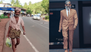 60-year-old labourer turns model; check out his stylish looks