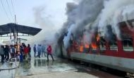 Bihar: Fire breaks out in empty train at Madhubani railway station