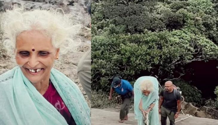 Elderly woman scales one of the toughest peaks of Western Ghats, watch  inspiring video | Catch News