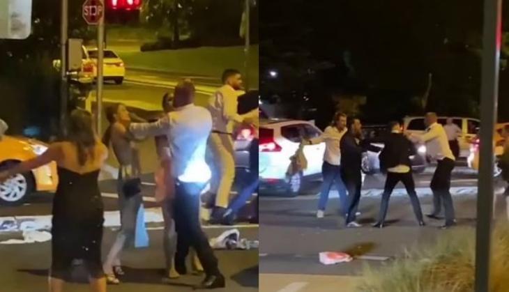 Wedding reception turns into ugly street brawl, watch shocking video