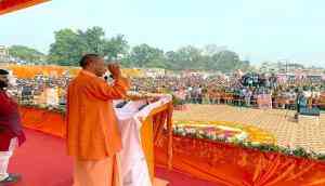 UP Polls 2022: Double engine govt of BJP building Ram temple, says Yogi Adityanath