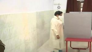 UP Elections phase 4: Mayawati casts her vote in Lucknow; says Muslims are not happy with SP