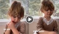 Amid Russia-Ukraine crisis, little girl appeals for peace in viral video [Watch]