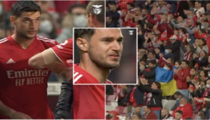 'Breathtaking moment': Ukrainian footballer 'moved to tears' after what crowd did [Watch] 