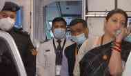 'Welcome back home!': Smriti Irani  receives stranded Indians, evacuated from Ukraine in special flight from Poland