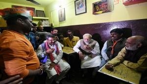 UP Polls 2022: PM Modi stops for 'chai pe charcha' during roadshow in Varanasi