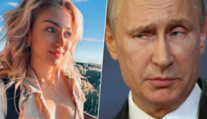 Model who called Vladimir Putin a 'psychopath' found stashed in suitcase