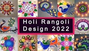Holi Rangoli Ideas 2022: Decorate your house with these easy multicolored rangoli designs