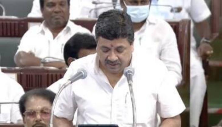 Tamil Nadu Finance Minister P Thiaga Rajan presents state budget 2022-23 in state Assembly