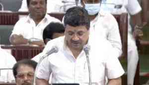 Tamil Nadu Finance Minister P Thiaga Rajan presents state budget 2022-23 in state Assembly