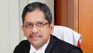 Chief Justice of India NV Ramana felicitates four Padma awardees