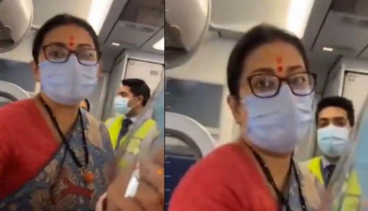 Smriti Irani confronted by Mahila Congress President Netta D'Souza on issue of inflation [Watch] 