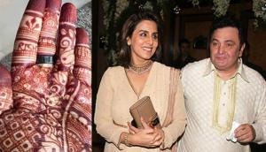 Ranbir-Alia wedding: Neetu Kapoor flaunts mehendi with late Rishi Kapoor's name 
