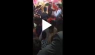 Bride leaves stage after slapping her groom twice; shocking incident caught on cam