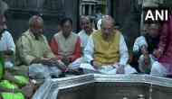 Amit Shah offers prayers at Vishnupad Temple in Gaya