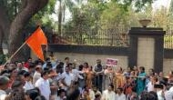 Shiv Sena workers protest against LS MP Navneet Rana over 'Hanuman Chalisa' row