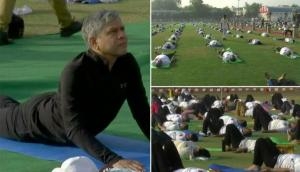 Ashwini Vaishnaw takes part in Yoga session in Delhi ahead of International Yoga Day
