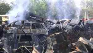 Delhi: Fire breaks out at SDMC scrapyard in Swami Nagar, no casualties reported