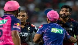 IPL 2022: Harshal Patel, Riyan Parag get involved in heated exchange after RR batsman hit 18 runs off final over [Watch]