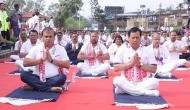 Assam: Sarbananda Sonowal, Himanta Biswa Sarma attend 'Yoga Utsav'
