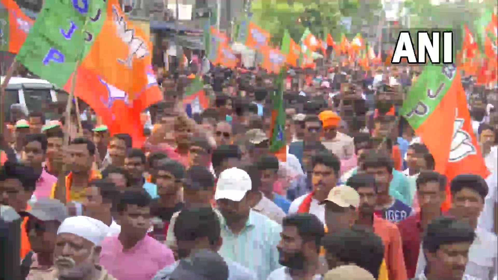 West Bengal post-poll violence: BJP holds protest march in Kolkata