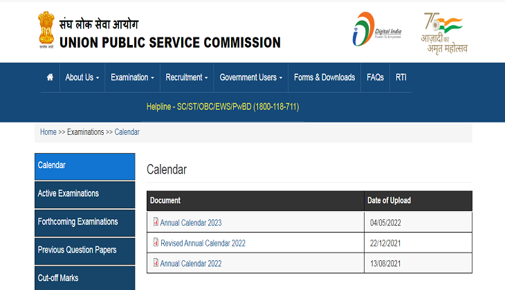UPSC Exams 2023 Civil Services Exam Official Calendar Released Check 