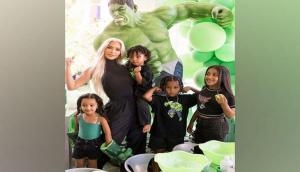 It's Hulk themed party for Kim Kardashian's youngest son Psalm's birthday!