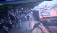 Railway police personnel puts life in danger to save passenger; scary CCTV footage goes viral