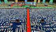 International Yoga Day 2022: Mega Yoga Utsav held in Hyderabad, 25 days countdown begins