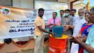 Sri Lanka distributes India's consignment of 1,500 litres of kerosene among fishermen 
