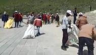 Char Dham Yatra: On PM Modi's appeal, pilgrims, govt agencies, NGOs undertake cleanliness drive near Kedarnath Dham