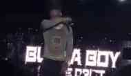 Nigerian rapper Burna Boy breaks down on stage as he pays tribute to Sidhu Moose Wala