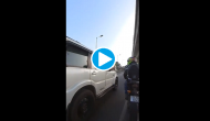 Scorpio driver deliberately hits biker after an argument; horrifying video caught on cam