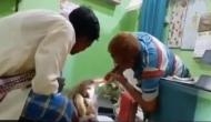 Monkey visits clinic with its baby to get its wound treated, video goes viral [Watch]