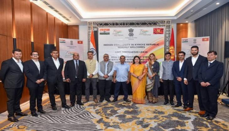 Meenakashi Lekhi met with Indian community in Bishkek during her Kyrgyzstan trip