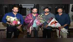 Salman Khan, Kamal Haasan meet Chiranjeevi at his residence