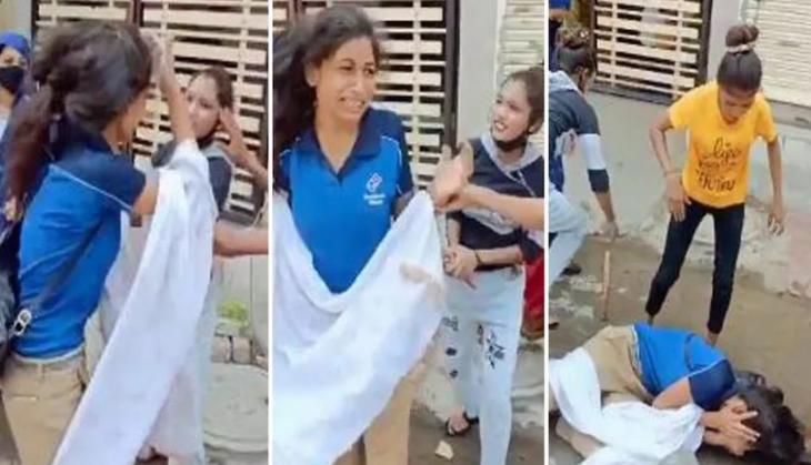 Caught on cam: Domino's employee brutally thrashed by four women in Indore