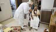 PM Modi meets mother Heeraben Modi on her 100th birthday