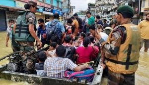 Assam floods: Army, NDRF, SDRF carry out rescue operations in Cachar 