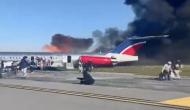 Passenger plane with 140 people catches fire while landing at Miami airport [Watch]