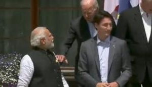 Watch: When Joe Biden surprised PM Modi with a tap on his shoulder