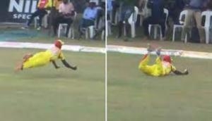 Video: 41-year-old takes stunning catch, ICC says, 'one of the finest ever seen'