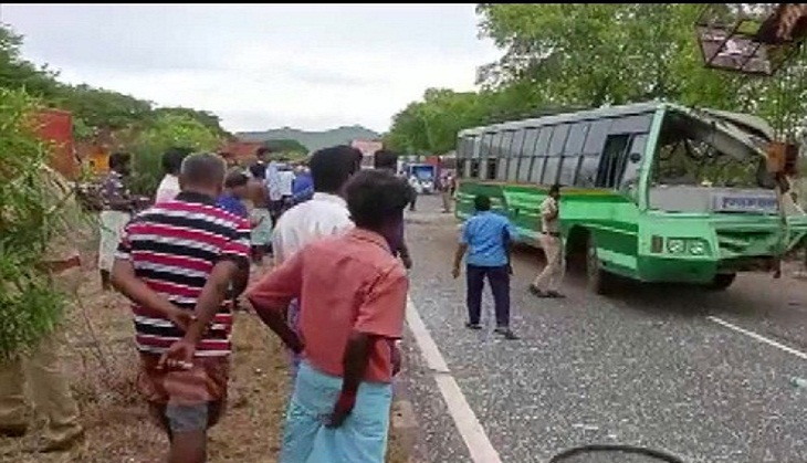 Tamil Nadu: 6 killed, 10 hurt as bus rammed into parked lorry